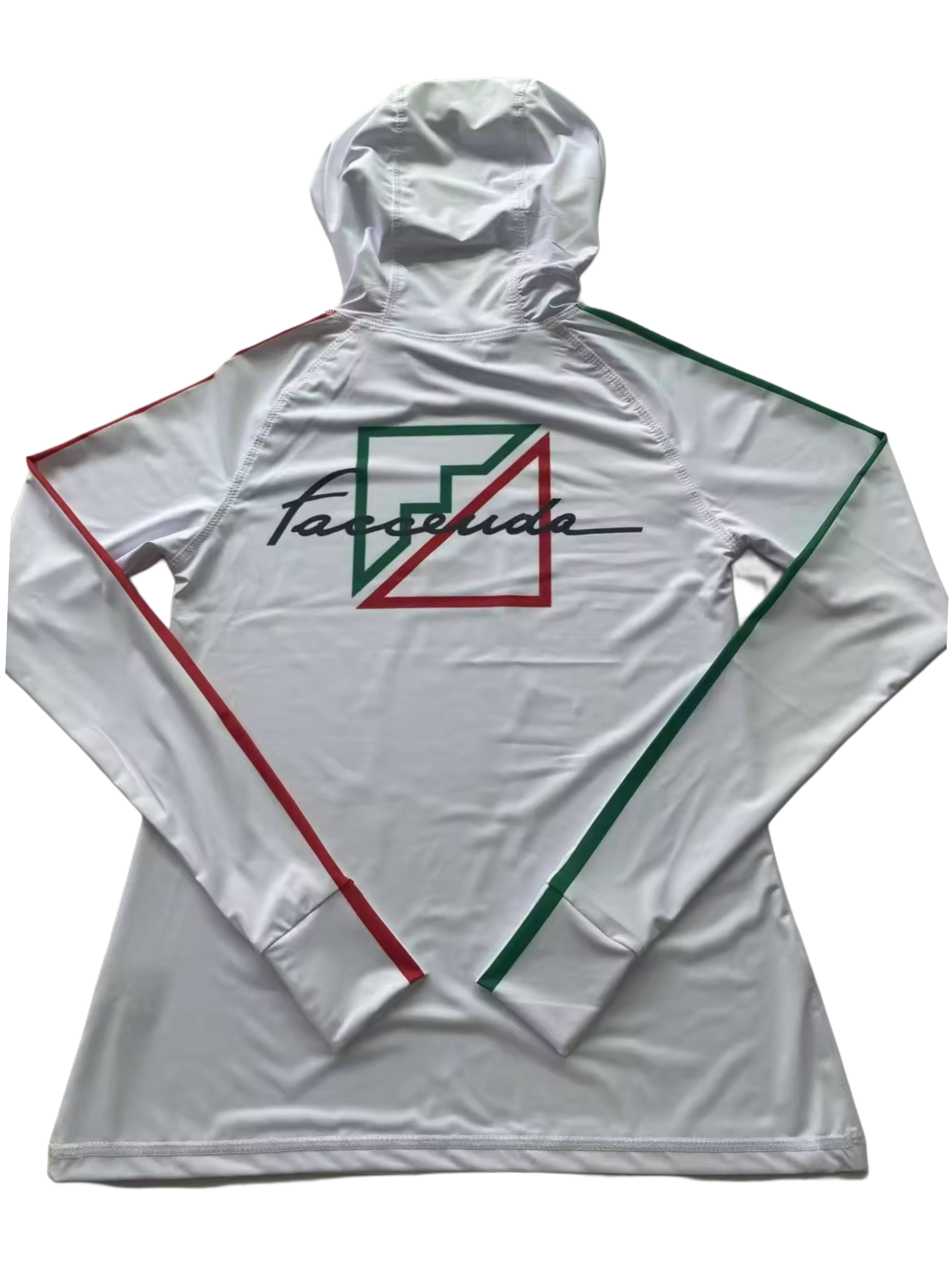 Rash guard Faccenda Sailing long sleeve red/green