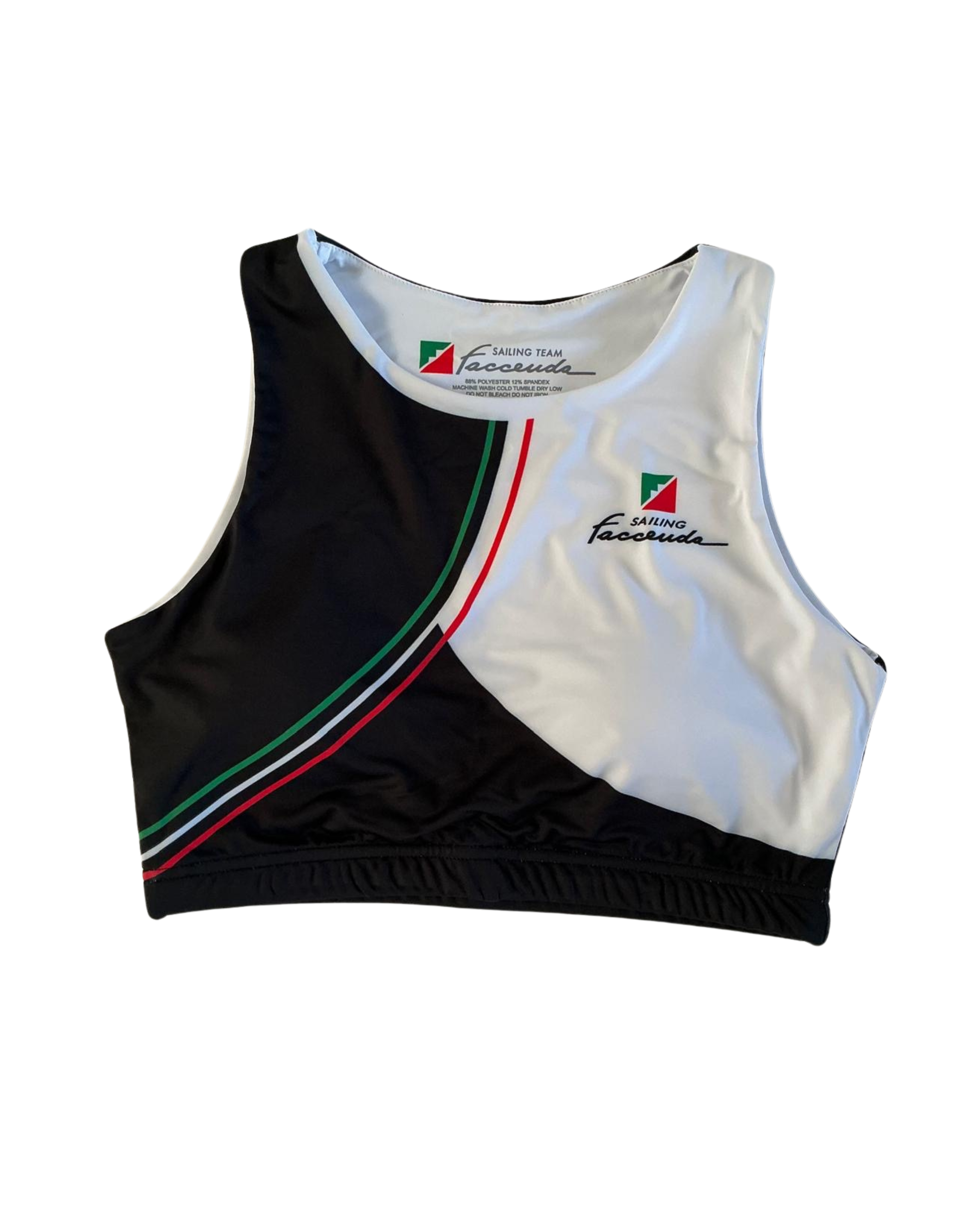 Top crop sportivo linea Faccenda Sailing