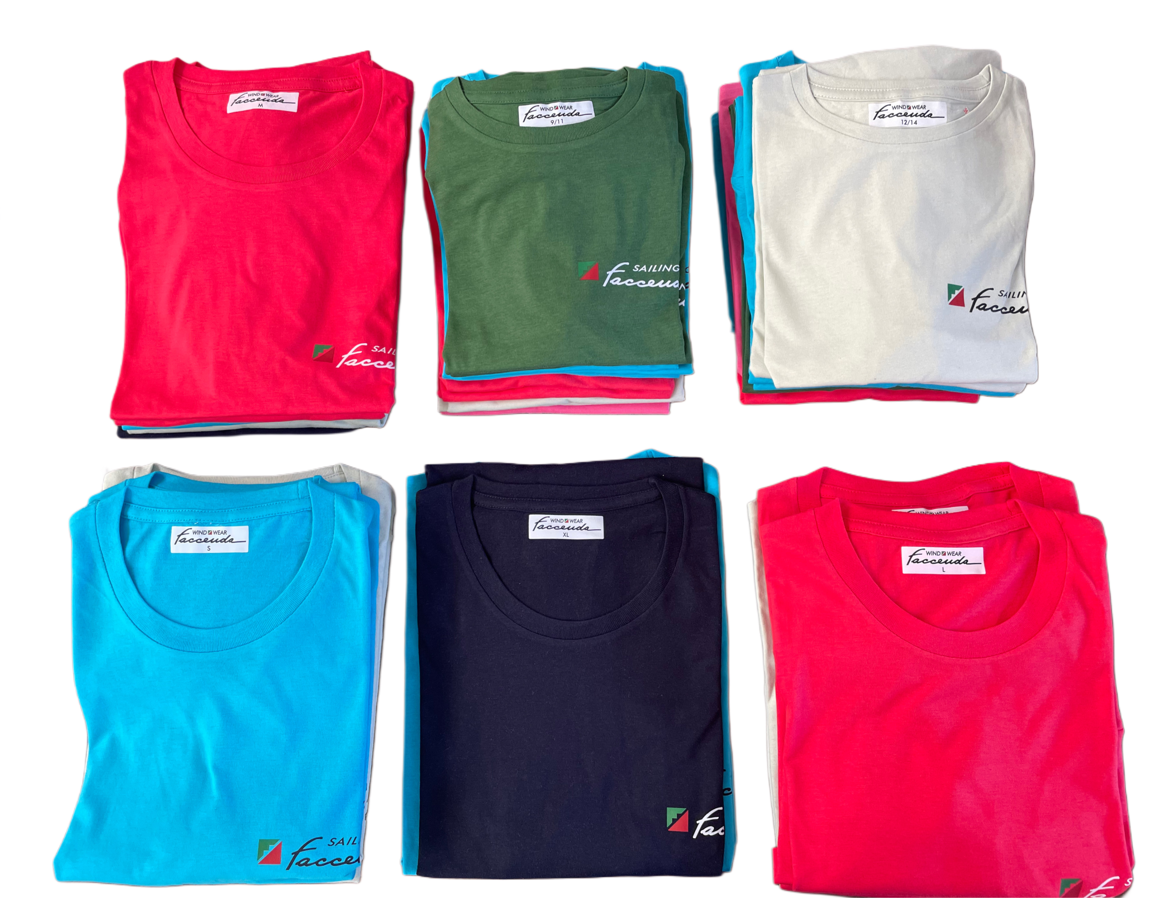 T-shirt unisex cotone vari colori faccenda sailing