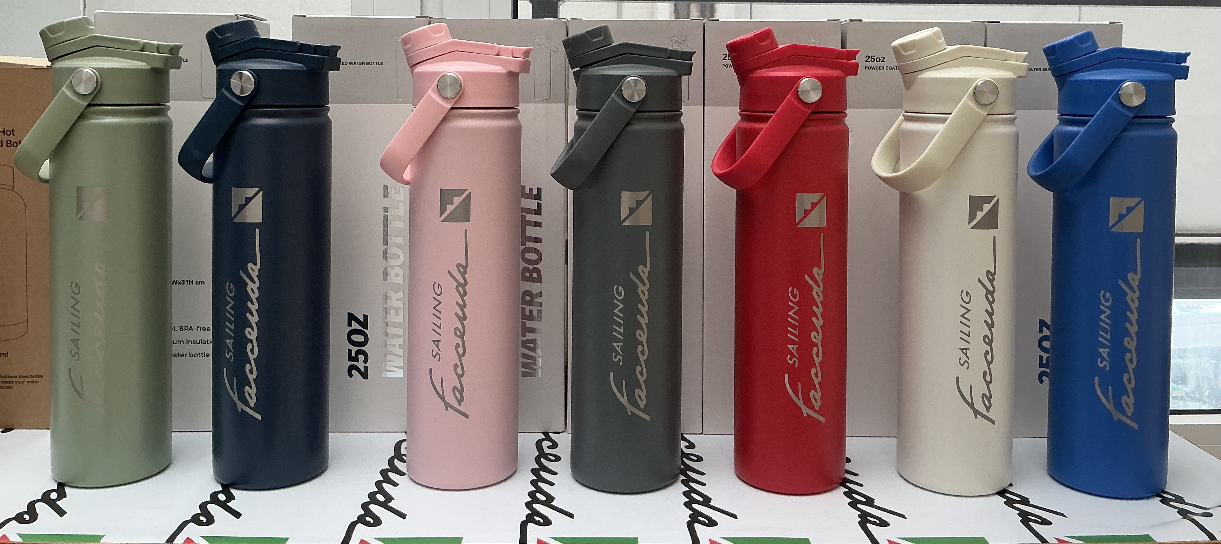 Borraccia Termica con Doppio Beccuccio Faccenda Sailing 750 ml